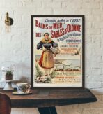 affiche vintage les sables d'olonne