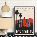 affiche vintage los angeles