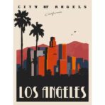 affiche vintage los angeles