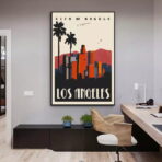 affiche vintage los angeles
