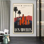 affiche vintage los angeles