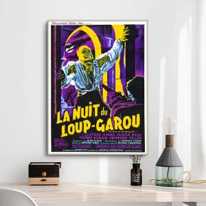 affiche vintage loup garou