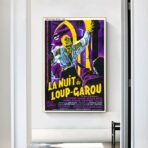 affiche vintage loup garou