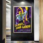 affiche vintage loup garou