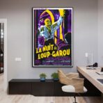 affiche vintage loup garou