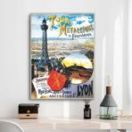 affiche vintage lyon