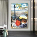 affiche vintage lyon