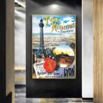 affiche vintage lyon