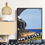 affiche vintage marseille