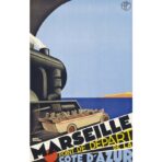 affiche vintage marseille