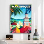affiche vintage martinique