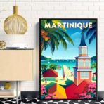 affiche vintage martinique