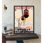 affiche vintage megève