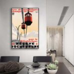 affiche vintage megève