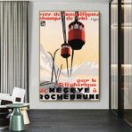 affiche vintage megève