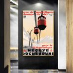 affiche vintage megève
