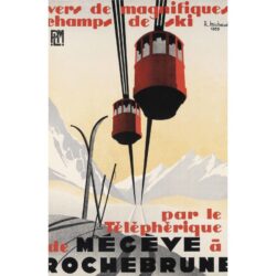 affiche vintage megève