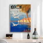 affiche vintage menton