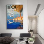 affiche vintage menton
