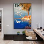 affiche vintage menton