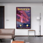 affiche vintage miami