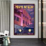 affiche vintage miami