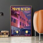 affiche vintage miami