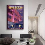 affiche vintage miami