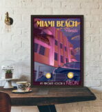 affiche vintage miami