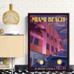 affiche vintage miami