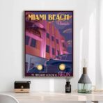 affiche vintage miami