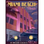 affiche vintage miami