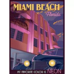 affiche vintage miami