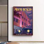 affiche vintage miami