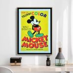 affiche vintage mickey