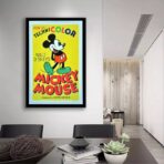 affiche vintage mickey
