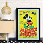 affiche vintage mickey