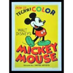 affiche vintage mickey