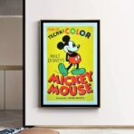 affiche vintage mickey