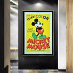 affiche vintage mickey