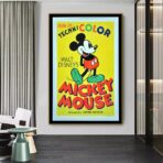 affiche vintage mickey