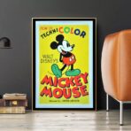 affiche vintage mickey