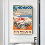 affiche vintage monaco