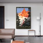 affiche vintage mont blanc