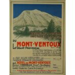 affiche vintage mont ventoux