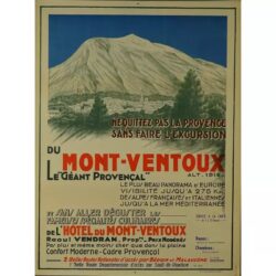 affiche vintage mont ventoux