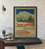 affiche vintage mont ventoux