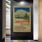 affiche vintage mont ventoux