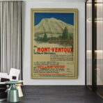 affiche vintage mont ventoux