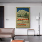 affiche vintage mont ventoux